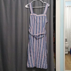 Women's Striped A-line Dress